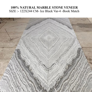 Revestimiento de Piedra Natural de Mármol Negro Hielo, 100% Piedra Natural, Duradero para Paredes en Revestimientos y Decoración de Interiores, Aplicaciones en Villas - Product Image 1