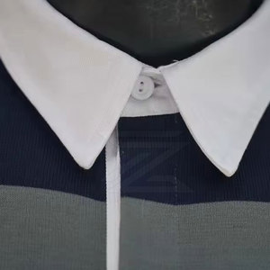 Haut de sport décontracté à manches longues en coton pour homme, chemise de rugby, col classique, manches longues, coton doux, tenue confortable - Product Image 2