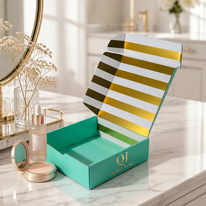 Boîtes d'expédition en carton ondulé de luxe haut de gamme, impression couleur personnalisée, logo privé, boîtes d'expédition pour cosmétiques et soins de la peau par QJ Custom Boxes - Product Image 2