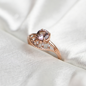 Anillo de Plata de Ley 925 con Turmalina y Moissanita, Joyería de Lujo para Boda, Regalo para Mujeres, Piedra de Nacimiento de Octubre - Product Image 3