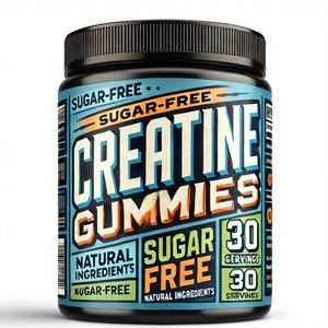 Gomitas de Creatina Monohidrato Certificadas por GMP, 5g, Suplemento Dietético, Fabricación de Marca Privada OEM - Product Image 1