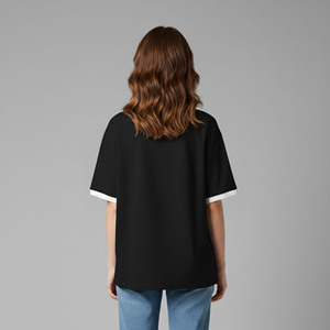 Top Trending Summer Women's Casual Crop Shirts 100% Cotton Knitted Breathable Quick Dry Eco-Friendly Custom 3D Screen Appliques - Product Image 2
