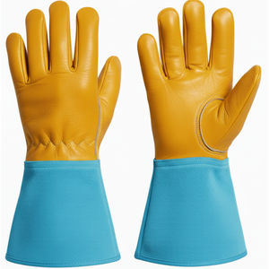 Gants de soudure en cuir de haute qualité, personnalisables, nouvelle collection, vente en gros - Product Image 4
