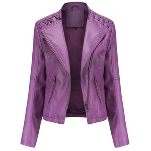 Custom Wholesale PU Leather Motorcycle <b>Jacket</b> OEM ODM Unisex Biker <b>Racer</b> Leather <b>Jacket</b> Manufacturer Low MOQ And Factory Rates - Product Image 1