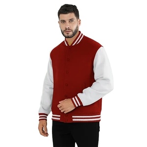 Chaqueta Universitaria de Lana Cálida de Invierno Personalizada al por Mayor, Chaqueta Universitaria con Letras Bordadas en Chenilla de Alta Calidad - Product Image 3