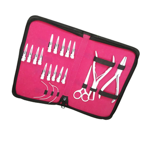 Premium Hair Extension Tools <b>Kits</b> Stainless Steel Professional Set Wholesale Supplier Custom Packaging - Product Image 4