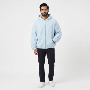 Sudadera con Capucha para Hombre, Diseño 2026, para Invierno, con Cierre, 100% Algodón, Secado Rápido, Transpirable, Color Personalizado, Precio Bajo para Adultos - Product Image 5