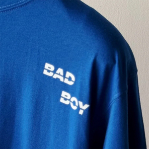 เสื้อยืดโอเวอร์ไซส์แขนสั้นผ้าโพลีเอสเตอร์/คอตตอนเนื้อนุ่มระบายอากาศได้ดี ทรงหลวม สกรีนลายกราฟิกได้ตามสั่ง แบบไหล่ตก ลายเสื้อเจอร์ซีย์ - Product Image 5