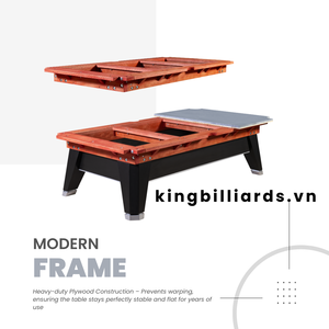 Mesa de Billar Americana Estándar King Alpha Tournament, Madera Contrachapada Sólida, Bolsillos de Cuero Genuino, Sistema de Retorno de Bolas, Obtenga OEM/ODM, el Más Vendido - Product Image 5