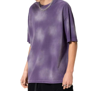 T-shirts pour hommes surdimensionnés en coton biologique 100% avec logo imprimé personnalisé de haute qualité, respirants, à séchage rapide, pour la salle de sport, manches courtes - Product Image 3