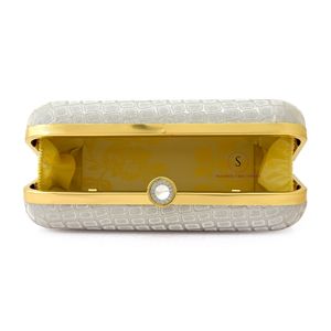 Magnifique sac à main brodé ethnique pour femme, pochette de soirée avec chaîne détachable pour femmes - Product Image 2