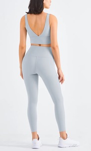 Conjuntos Deportivos de 2 Piezas para Mujer, Diseño a Rayas, Transpirables, Cintura Alta, Levanta Glúteos, para Gimnasio, Fitness, Yoga - Product Image 4