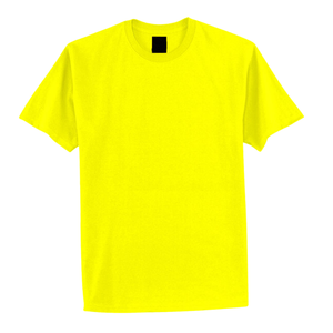 T-shirt blanc premium à manches courtes et col rond pour homme, coupe classique, en jersey de coton lourd 350 GSM - Product Image 3