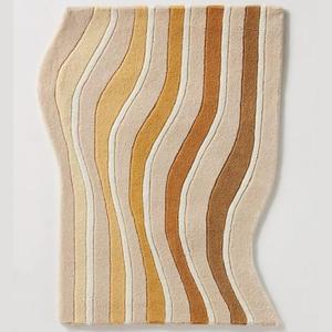 High Quality Hand Tufted Woolen Area Rug Handmade High-Low Pile Living <b>Kitchen</b> Office Prayer By INDIAN TEXTILES H/L - Product Image 4