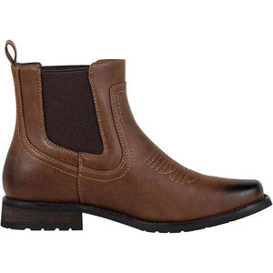 <b>Hot</b> Sale <b>Cowgirl</b> Boots Women Embroidered Round Toe Stacked Heel PU Shoes Calf Trendy Cowboy shoes - Product Image 2