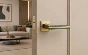 Modern Door <b>Handles</b> Lever Door <b>Handles</b> Square Rose Door <b>Handles</b> Interior Door Hardware Premium Minimalist Design Fits modern - Product Image 2