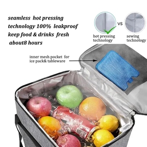 Sac isotherme Oxford personnalisé de haute qualité, étanche, pour pique-nique et camping, en stock, non marqué - Product Image 4