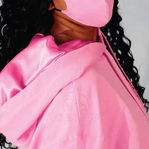 Sweat-shirt à capuche décontracté en mélange de coton avec doublure en satin et motif graphique pour un style urbain - Product Image 6