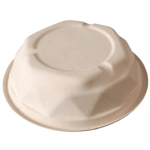 Premium <b>Microwave</b> Safe Biodegradable Bagasse Diamond Bowl <b>Lids</b> <b>Lid</b> Unbleached 32Oz Disposable Sustainable Catering Supplies - Product Image 2