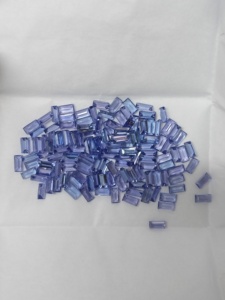 แทนซาไนต์สีน้ำเงินธรรมชาติ 5x2.5 มม. ทรงบาแกตต์ คุณภาพดีที่สุด พลอยเม็ดเดี่ยวสำหรับทำเครื่องประดับ - Product Image 2