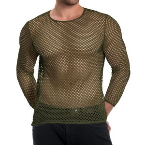 Chemises décontractées personnalisées à col rond blanc éclatant en maille perforée à manches courtes, très extensibles, style loungewear moderne, effet résille - Product Image 5