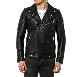 High Quality latest design men's leather <b>jacket</b> Full zipper leather <b>jacket</b> - Product Image 1