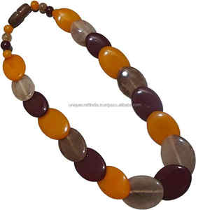 Collar de declaración de resina de moda de alta calidad estilo de pulsera de cuentas de moda directo del proveedor indio UCI - Product Image 1