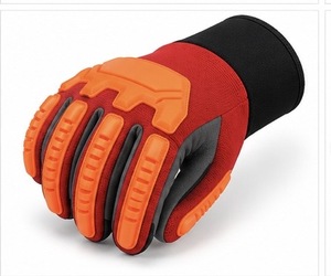 ถุงมือกันกระแทก MUBASHAR PRO GRIP INTERNATIONAL มาตรฐาน EN388/ANSI ระดับการป้องกันการบาด 4  เคลือบไนไตรล์ที่ฝ่ามือ  บุภายในด้วยเส้นใย HPPE ผสมโพลีเอสเตอร์ - Product Image 3