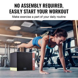 Box Pliometrico 3-in-1 in Cotone 20/18/16 Pollici, Piattaforma Antiscivolo per Esercizi Fitness, Step per Allenamento di Agilità - Product Image 6