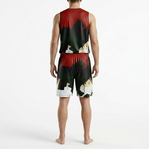 Conjunto de Pantalones Cortos y Camiseta de Baloncesto Sublimados Directo de Fábrica - Product Image 3