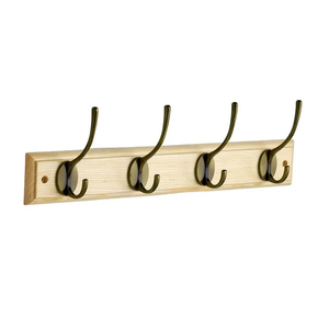 Classic Brass Wall <b>Hook</b> Single Coat Hanger Rust Resistant Metal <b>Hook</b> <b>for</b> Clothing Storage Installation with Drill - Product Image 3