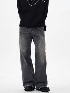 Pantalones Vaqueros de Estilo Holgado con Efecto Desteñido al Sol, Totalmente Personalizados, para Uso Casual o Urbano, Unisex, de Calidad Premium - Product Image 6