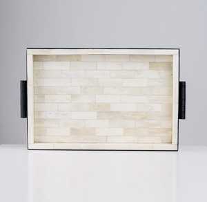 Plateau de service de luxe en os incrusté pour mariages et fêtes, au meilleur prix - Product Image 3