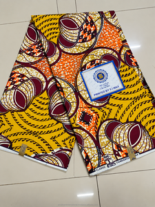 Green <b>Navy</b> Blue Luxury African Wax Print Ankara Fabric Abstract Leaf Pattern for <b>Women</b> Dressmaking - Product Image 5