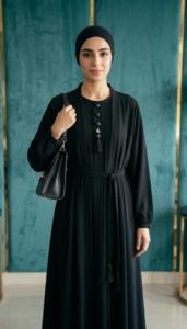 Diseño de Kaftan Abaya de Dubái con Hermosas Piedras y Bordados en Tela de Chifón, Transpirable y Ligero, Precio de Fábrica - Product Image 3
