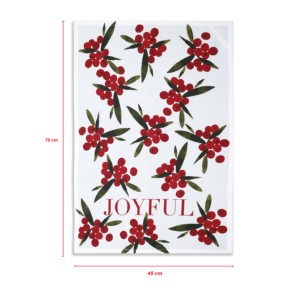 Best Quality Elegant Printed Design 100% Cotton Flour Sack Custom <b>Kitchen</b> <b>Towels</b> for Christmas. - Product Image 5