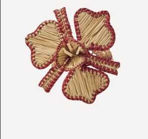 Handcrafted <b>Bamboo</b> Napkin Ring Flower Shape Eco-Friendly <b>Table</b> Decoration 4.5cm Width Party Use Retro Design - Product Image 1