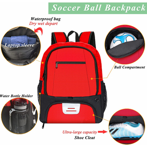Sac à dos de basketball personnalisable pour hommes, idéal pour la gym et le football, avec logo et couleur personnalisables, inspection qualité 100% garantie - Product Image 5