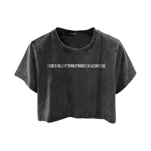 T-shirt court personnalisé pour femme en coton premium – Vêtements de mode en gros - Product Image 2