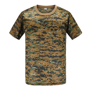 Hot Selling High Quality Pure Cotton Round Neck Custom Camouflage Short Sleeve Low MOQ Customized Brand logo Hunting T-shirts - Product Image 6
