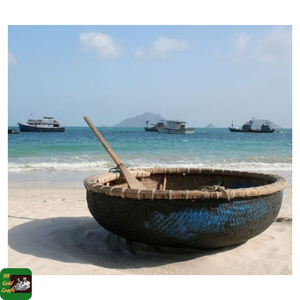 เรือตกปลาทำมือจากไม้ไผ่ 99 GOLD DATA Pan Bamboo Coracle สำหรับการท่องเที่ยวเชิงนิเวศน์ รองรับผู้โดยสาร 2-4 คน จากเวียดนาม - Product Image 3