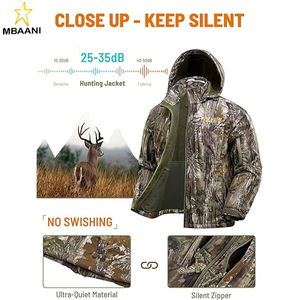 <b>Camo</b> Hunting <b>Jackets</b> for Men, Warm Fleece Lined Hunting <b>Jacket</b> with Hood, Quiet Water Resistant Hunting Clothes - Product Image 4