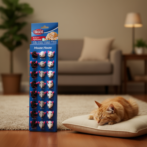 Ensemble assorti de souris en peluche de 5 cm, jouets interactifs pour animaux de compagnie - Product Image 3