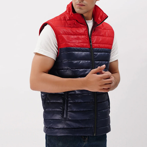 Gilets d'hiver personnalisés avec logo, unisexes, épais, à bulles, avec fermeture éclair, poches, sans manches, veste matelassée, service OEM pour hommes - Product Image 3