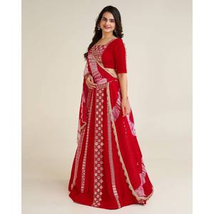 Vestidos de noche elegantes para fiesta de noche Lehenga Choli Cotton Thread & Sequence Work - Product Image 1