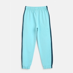 Ensemble uniforme scolaire en coton French Terry pour garçons, bleu clair et marine, sweat à capuche et pantalon, tenue pour enfants de l'école primaire - Product Image 2