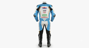 Traje de Carreras MotoCP de Stefan Bradl, Traje de Cuero de Una Pieza Premium para Pista con Protectores Deslizantes, Mono/Traje OEM con Certificación CE - Product Image 2