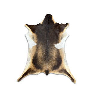Alfombra de piel de vaca de primera calidad, piel auténtica, suave, con pelo natural, para decoración de interiores del hogar. - Product Image 1