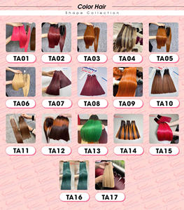 สีใหม่ ผมต่อแท้แบบตรงธรรมชาติ สีเต็มเส้น ต่อแบบเครื่องจักร คุณภาพสูง สีแดงไวน์ แบบ Double Drawn จากผู้ขายรายใหญ่ - Product Image 6