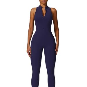 Combinaison de sport extensible à séchage rapide de haute qualité, une pièce, décontractée, pour la course à pied, le fitness, le yoga, combinaisons pour femmes - Product Image 1